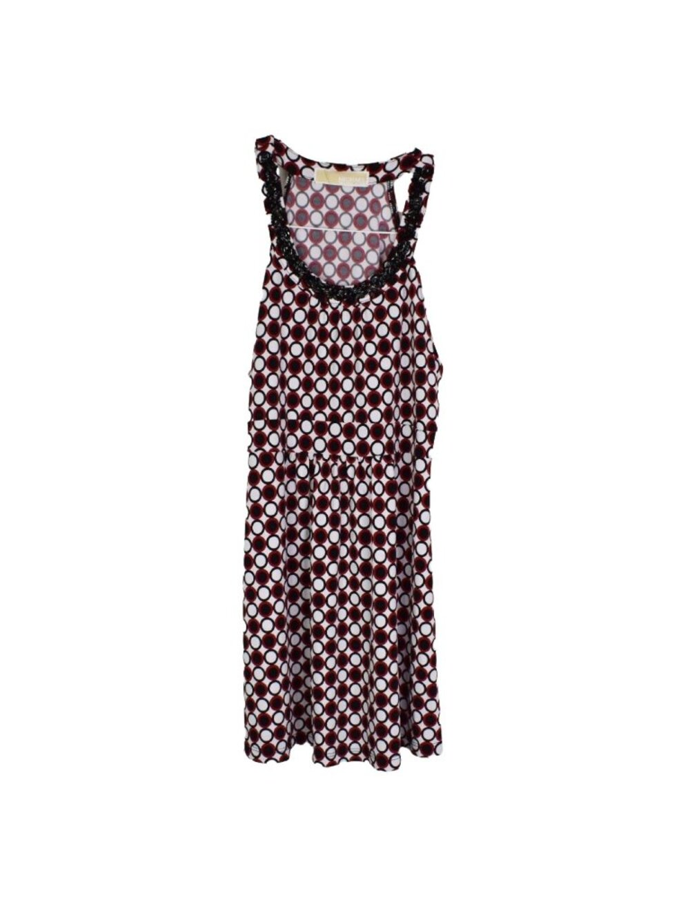 Michael Kors Blouse XS Womens Circle Geometric Printed Scoop Neck Tank Stretch